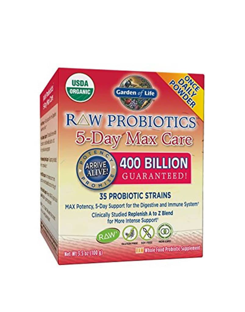 RAW Organic Probiotic 5 Day Max Care - 75g - Fresh Start Nutrition